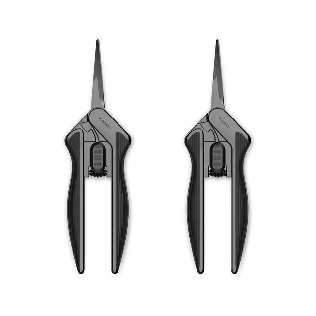 AC Infinity Stainless Steel Pruning Shear |  Ergonomic Lightweight |  6.6” Straight Blades |  2-Pack - CannaFull Spectrum Solutions