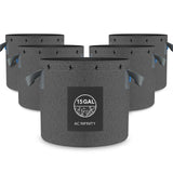 AC Infinity Heavy Duty Reusable Fabric Pots |   15 Gallon |  5-Pack - CannaFull Spectrum Solutions