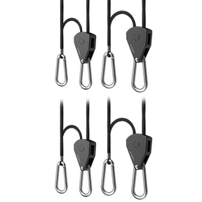 AC Infinity Heavy-Duty Adjustable Rope Clip Hanger |  Two Pairs - CannaFull Spectrum Solutions