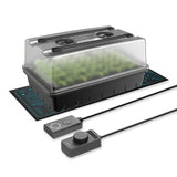 AC Infinity Humidity Dome |  Germination Kit with Seedling Mat and LED Grow Light Bars |  5x8 Cell Tray - CannaFull Spectrum Solutions