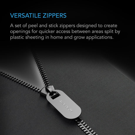 AC Infinity Peel and Stick Zipper |  7 ft. x 3 in. Double Sided |  2-Pack - CannaFull Spectrum Solutions