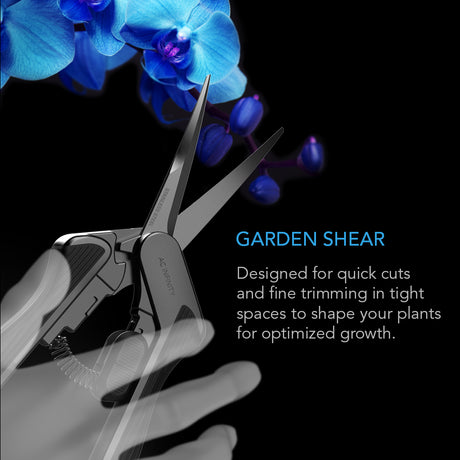 AC Infinity Stainless Steel Curved Pruning Shear |  Ergonomic Lightweight |  6.6” Blades - CannaFull Spectrum Solutions
