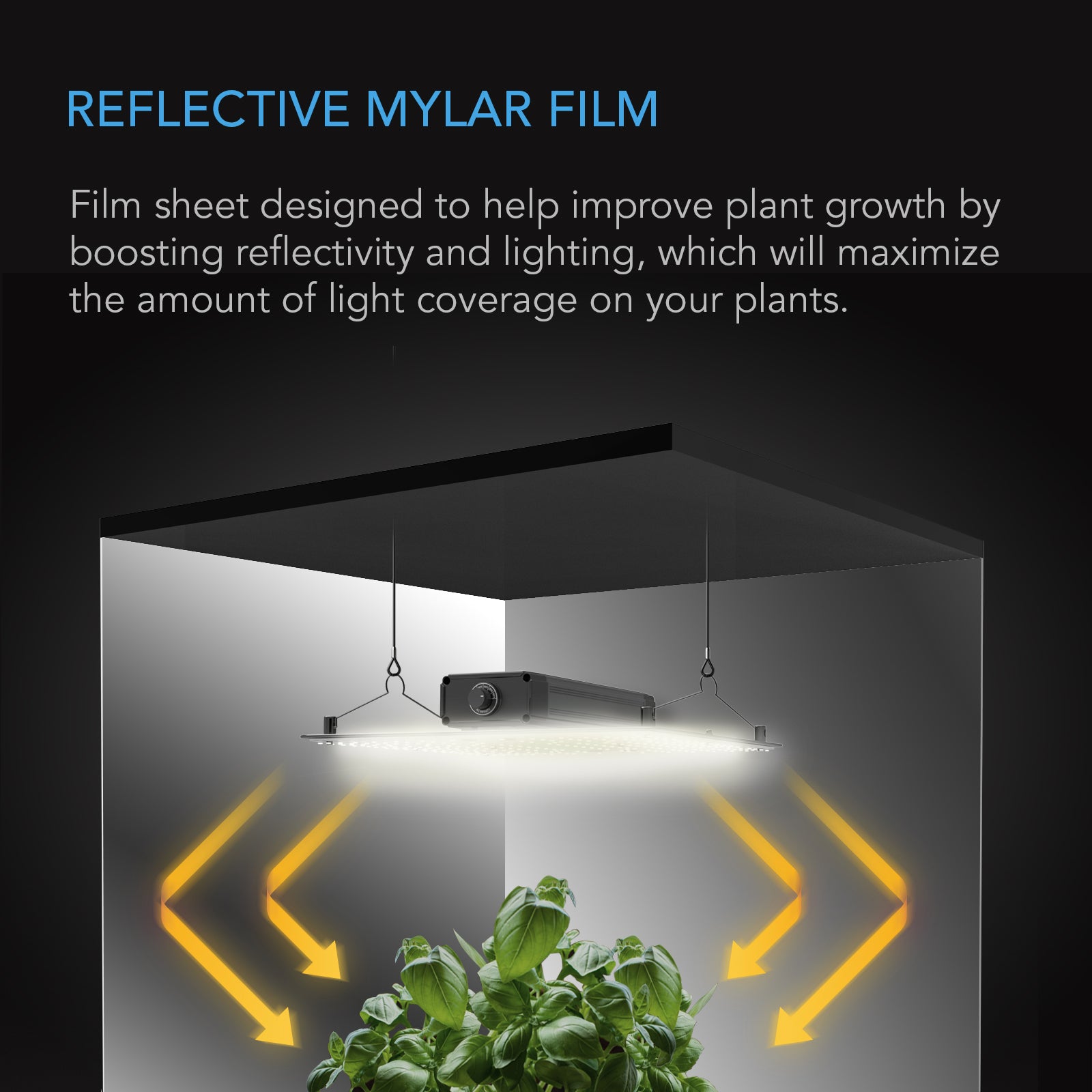 AC Infinity Mylar Film Roll |  PET Reflective Foil Sheet |  4 x 50 ft. - CannaFull Spectrum Solutions