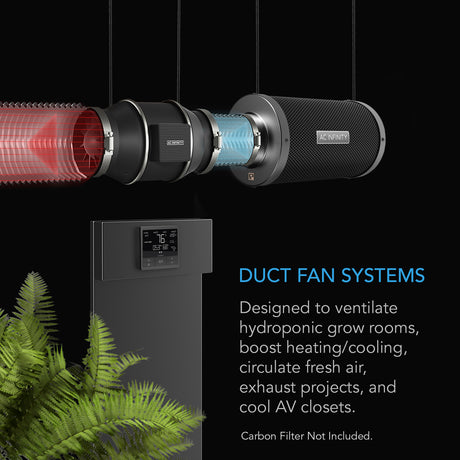 AC Infinity CLOUDLINE PRO T8 |  Quiet Inline Duct Fan System with Temperature Humidity VPD Controller |  8-Inch - CannaFull Spectrum Solutions