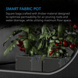 AC Infinity Heavy Duty Reusable Square Fabric Pots |   5 Gallon |  5-Pack - CannaFull Spectrum Solutions