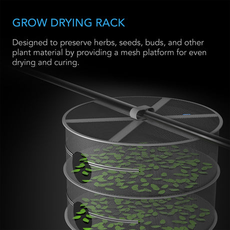 AC Infinity Hanging Herb Drying Rack |  24 in. Diameter |  Four Tiers - CannaFull Spectrum Solutions