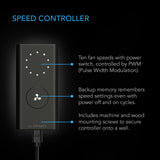 AC Infinity CLOUDLINE A6 |  Quiet Inline Fan with Speed Controller |  6-Inch - CannaFull Spectrum Solutions