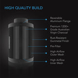AC Infinity Duct Carbon Filter |  Australian Charcoal |  6-Inch - CannaFull Spectrum Solutions