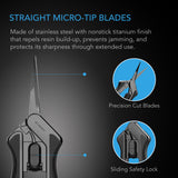 AC Infinity Stainless Steel Pruning Shear with Cleaning Kit |  Ergonomic Lightweight |  6.6” Straight Blades - CannaFull Spectrum Solutions