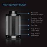 AC Infinity Duct Carbon Filter |  Australian Charcoal |  10-Inch - CannaFull Spectrum Solutions