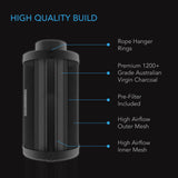 AC Infinity Duct Carbon Filter XL |  Australian Charcoal |  Extra Large |  8-Inch - CannaFull Spectrum Solutions