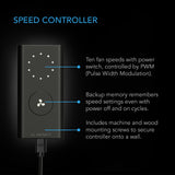 AC Infinity CLOUDLINE PRO S6 |  Quiet Inline Duct Fan System with Speed Controller |  6-Inch - CannaFull Spectrum Solutions