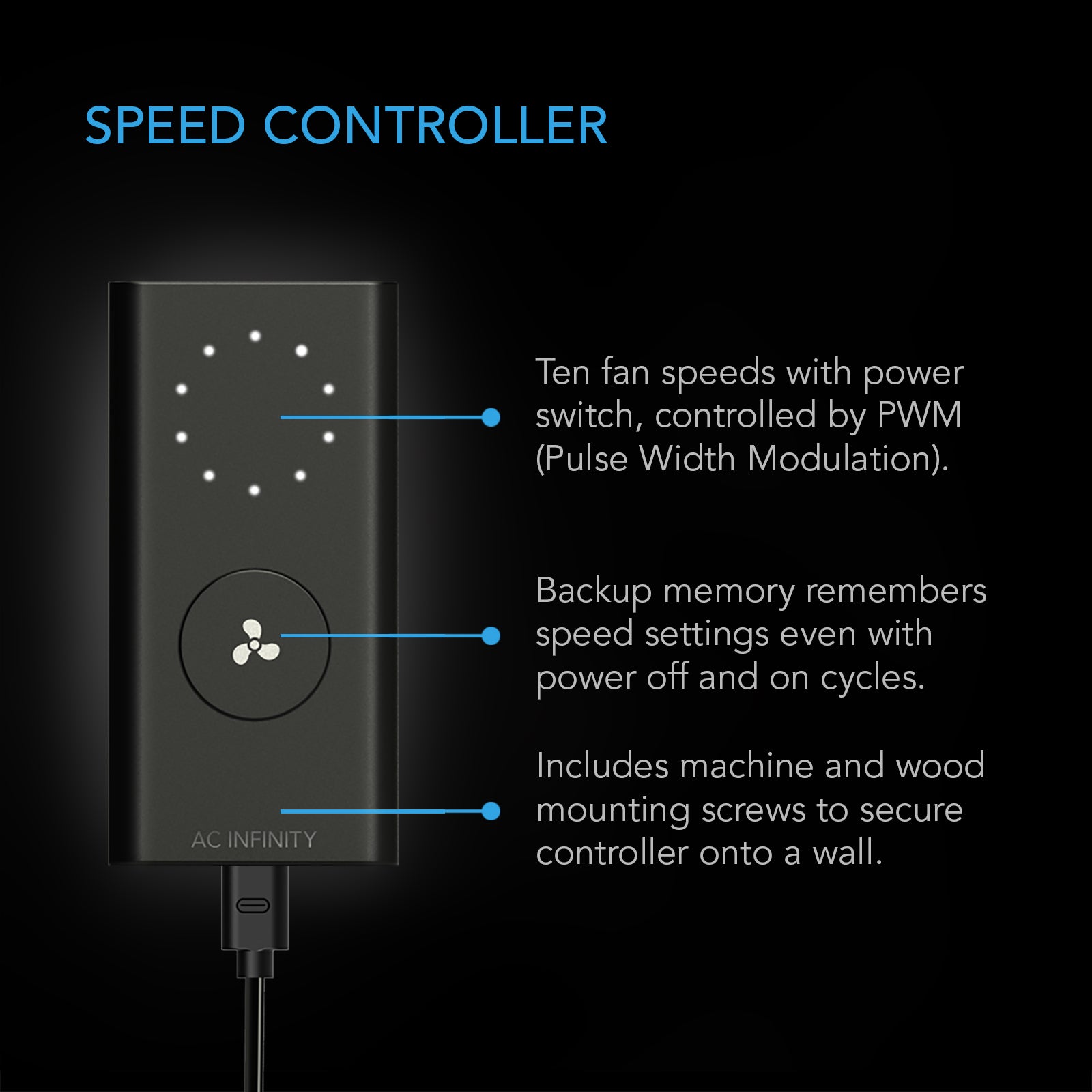 AC Infinity CLOUDLINE PRO S6 |  Quiet Inline Duct Fan System with Speed Controller |  6-Inch - CannaFull Spectrum Solutions