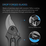 AC Infinity Stainless Steel Pruning Shear |  8” Bypass Blades - CannaFull Spectrum Solutions