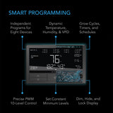 AC Infinity CONTROLLER 69 PRO+ |  Independent Programs for Eight Devices |  Dynamic VPD |  Temperature |  Humidity |  Scheduling |  Cycles |  Levels Control |  Data App |  Bluetooth + WiFi - CannaFull Spectrum Solutions