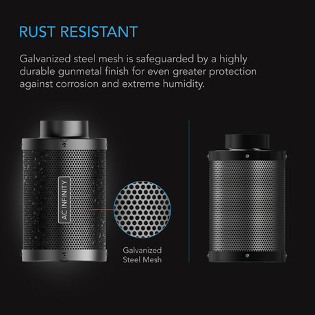 AC Infinity Duct Carbon Filter |  Australian Charcoal |  8-Inch - CannaFull Spectrum Solutions