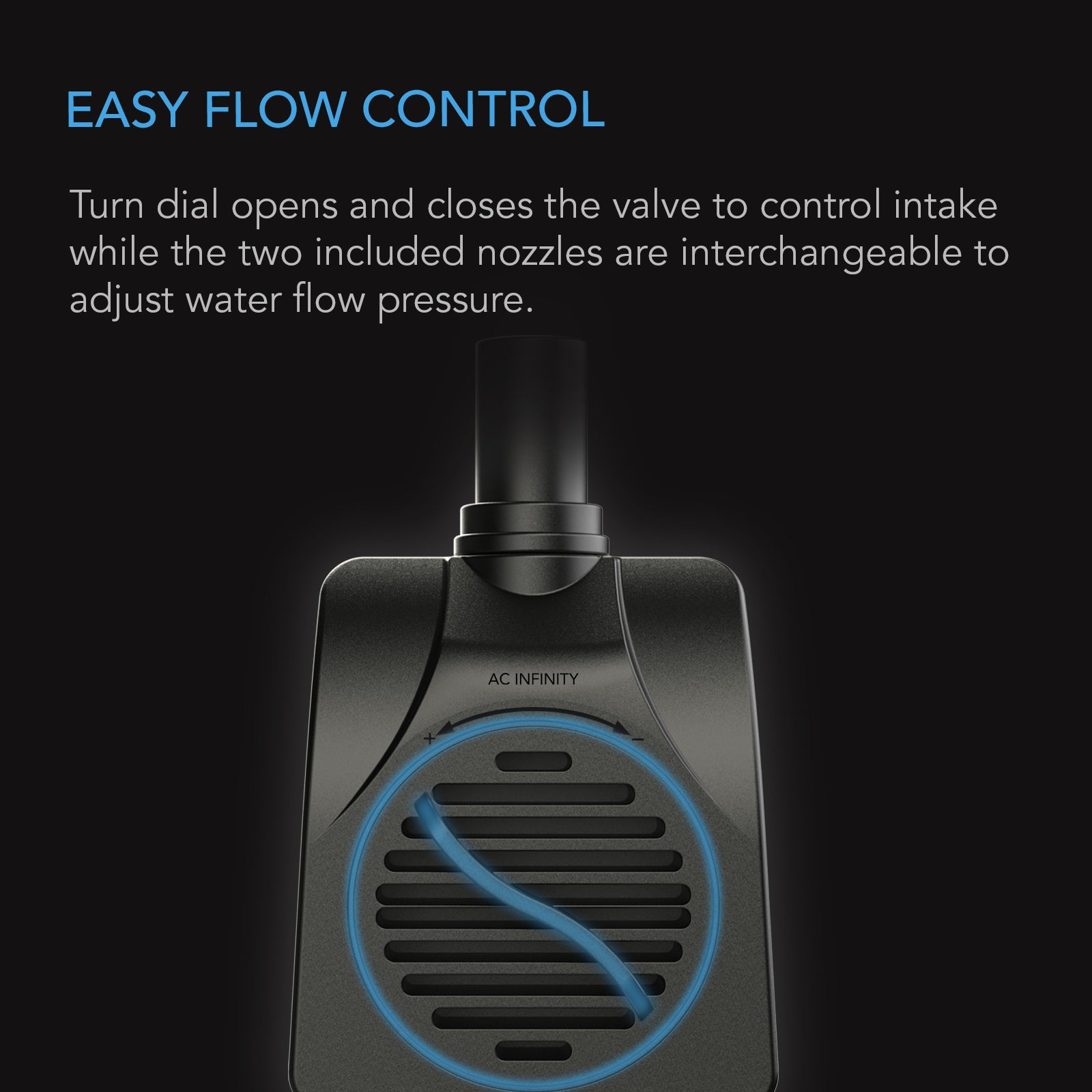 AC Infinity Submersible Water Pump |  3-Feet Lift Height |  132 GPH (500 L/H) - CannaFull Spectrum Solutions