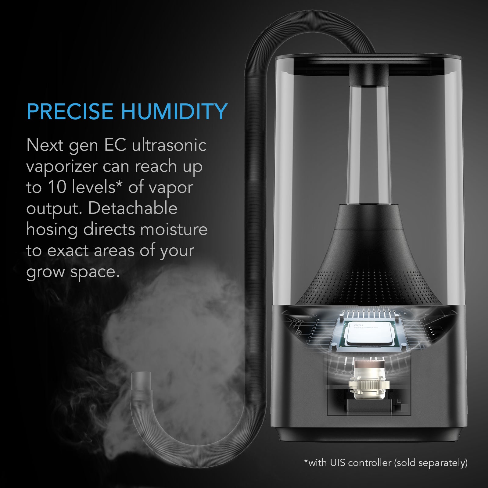 AC Infinity CLOUDFORGE T3 |  Environmental Plant Humidifier |  4.5L |  Smart Controls |  Targeted Vaporizing - CannaFull Spectrum Solutions