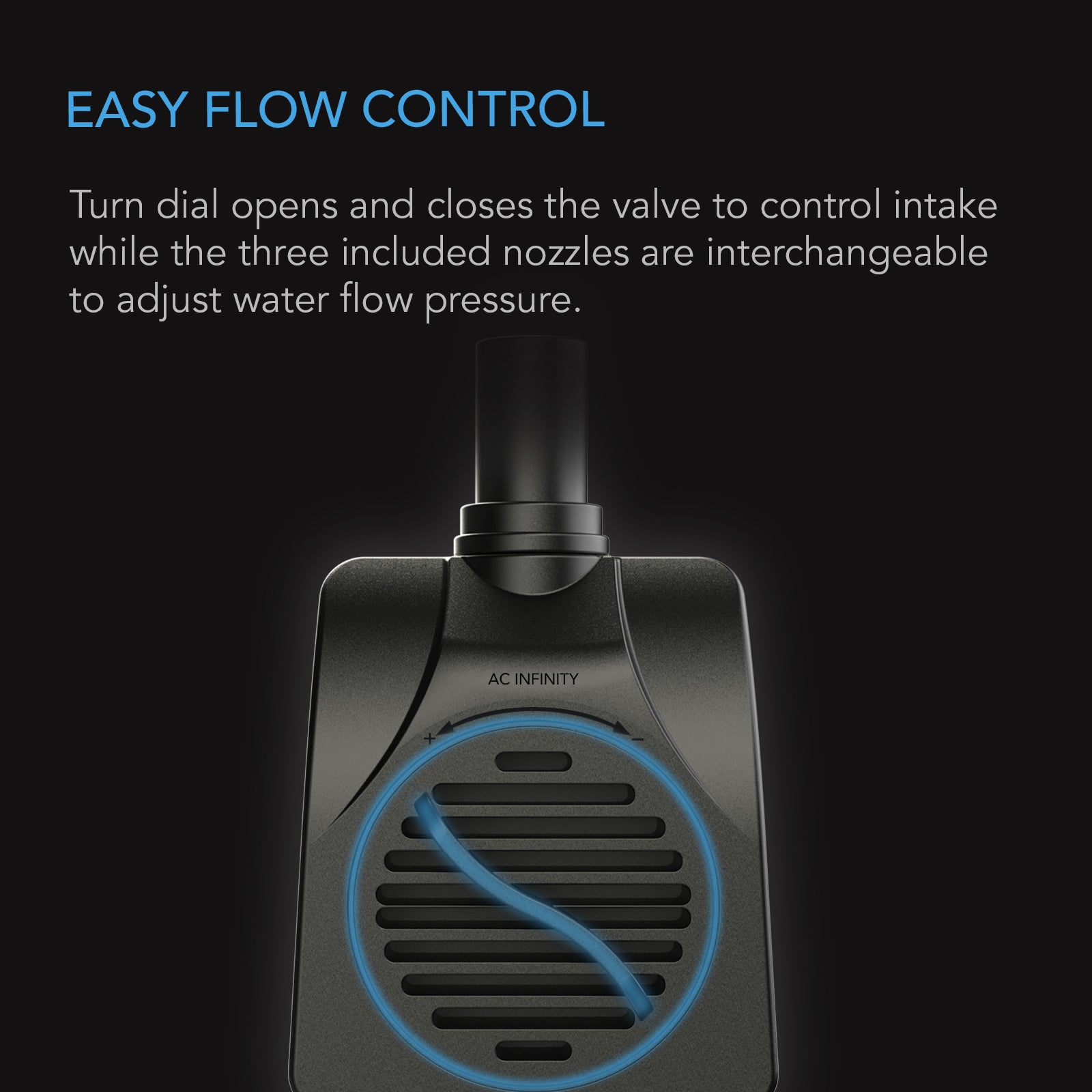 AC Infinity Submersible Water Pump |  10-Feet Lift Height |  792 GPH (3000 L/H) - CannaFull Spectrum Solutions