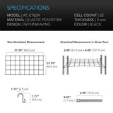 AC Infinity Grow Tent Trellis Netting |  Flexible Elastic Cords |  2x4’ - CannaFull Spectrum Solutions