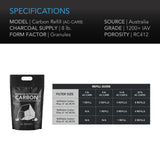 AC Infinity Activated Carbon Refill |  1200+ IAV Australian Charcoal |  8 lb. - CannaFull Spectrum Solutions