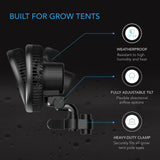 AC Infinity CLOUDRAY A6 |  Grow Tent Clip Fan 6” with 10 Speeds |  EC-Motor |  Manual Swivel - CannaFull Spectrum Solutions