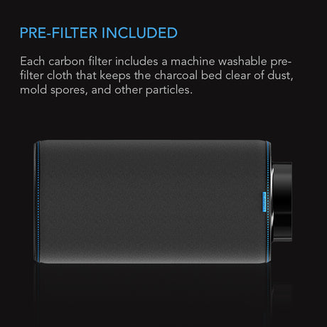 AC Infinity Duct Carbon Filter |  Australian Charcoal |  12-Inch - CannaFull Spectrum Solutions