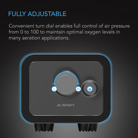 AC Infinity Hydroponics Air Pump |  Two-Outlet Pumping Kit |  45 GPH (2.8 L/M) - CannaFull Spectrum Solutions