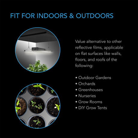 AC Infinity Mylar Film Roll |  PET Reflective Foil Sheet |  4 x 50 ft. - CannaFull Spectrum Solutions