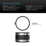 AC Infinity Noise Reduction Clamp |  Duct Coupler with Stainless Steel Clamps |  4-Inch - CannaFull Spectrum Solutions