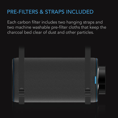 AC Infinity Duct Carbon Filter XL |  Australian Charcoal |  Extra Large |  6-Inch - CannaFull Spectrum Solutions