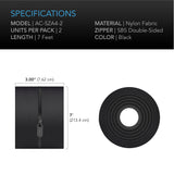 AC Infinity Peel and Stick Zipper |  7 ft. x 3 in. Double Sided |  2-Pack - CannaFull Spectrum Solutions