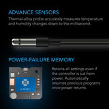 AC Infinity CONTROLLER 69 |  Independent Programs for Four Devices |  Dynamic Temperature |  Humidity |  Scheduling |  Cycles |  Levels Control |  Data App |  Bluetooth - CannaFull Spectrum Solutions