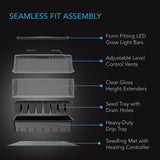 AC Infinity Humidity Dome |  Germination Kit with Seedling Mat and LED Grow Light Bars |  5x8 Cell Tray - CannaFull Spectrum Solutions