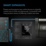 AC Infinity CONTROLLER 75 |  Smart Outlet Controller |  Temperature |  Humidity |  Schedule Programs for Two Devices |  Data App |  Bluetooth - CannaFull Spectrum Solutions