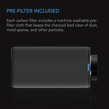 AC Infinity Duct Carbon Filter |  Australian Charcoal |  10-Inch - CannaFull Spectrum Solutions
