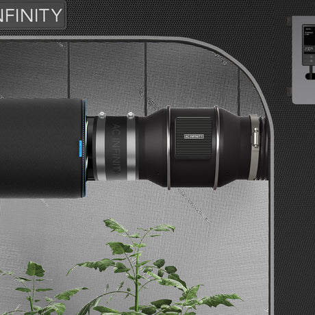 AC Infinity Noise Reduction Clamp |  Duct Coupler with Stainless Steel Clamps |  4-Inch - CannaFull Spectrum Solutions