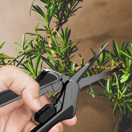 AC Infinity Stainless Steel Curved Pruning Shear |  Ergonomic Lightweight |  6.6” Blades |  2-Pack - CannaFull Spectrum Solutions