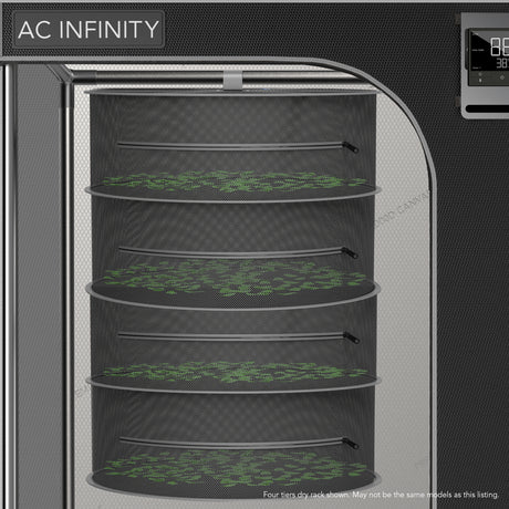 AC Infinity Hanging Herb Drying Rack |  24 in. Diameter |  Eight Tiers - CannaFull Spectrum Solutions