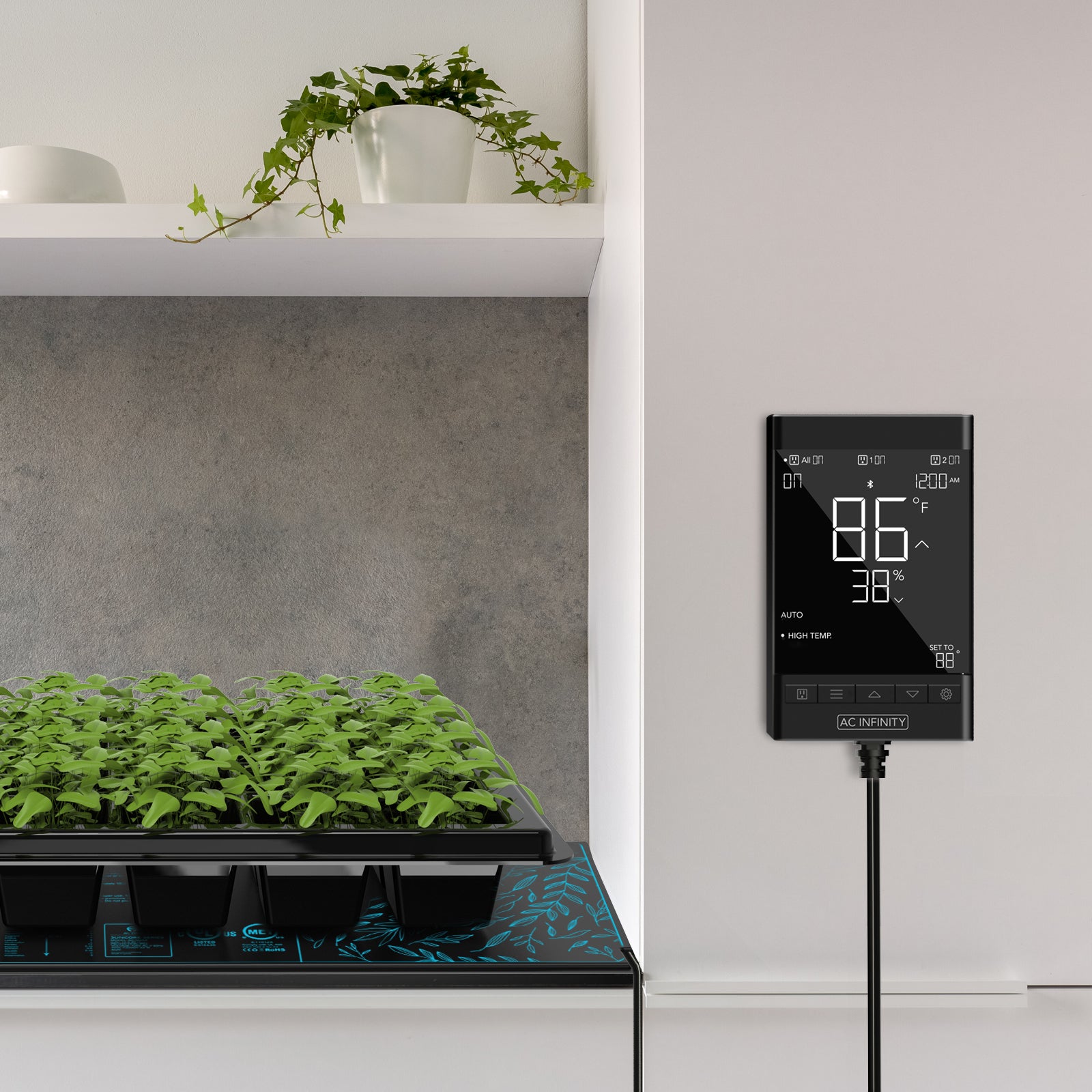 AC Infinity  CONTROLLER 79 |  Smart Outlet Controller |  Temperature |  Humidity |  Schedule Programs for Two Devices |  Data App |  Bluetooth - CannaFull Spectrum Solutions