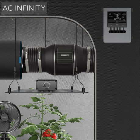 AC Infinity CLOUDLINE PRO T12 |  Quiet Inline Duct Fan System with Temperature Humidity VPD Controller |  12-Inch - CannaFull Spectrum Solutions