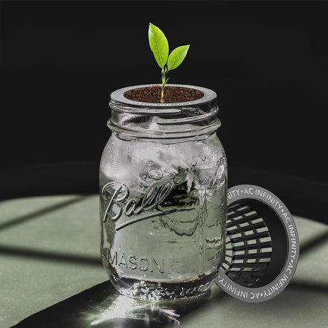 AC Infinity Mesh Net Cups |  Slotted Pots with Wide Lips |  3-Inch |  25-Pack - CannaFull Spectrum Solutions