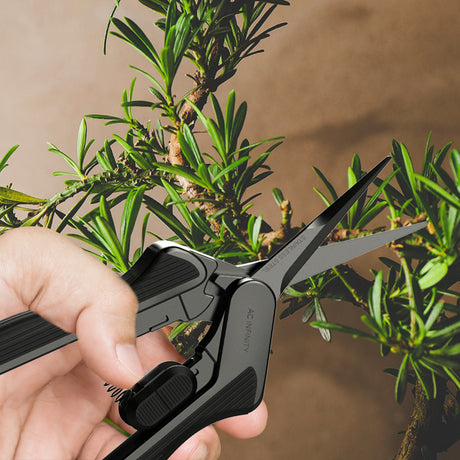 AC Infinity Stainless Steel Pruning Shear with Cleaning Kit |  Ergonomic Lightweight |  6.6” Straight Blades - CannaFull Spectrum Solutions