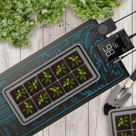 AC Infinity SUNCORE T3 |  Seedling Heat Mat |  Digital Thermostat with Heat Controller |  10" x 20.75" - CannaFull Spectrum Solutions
