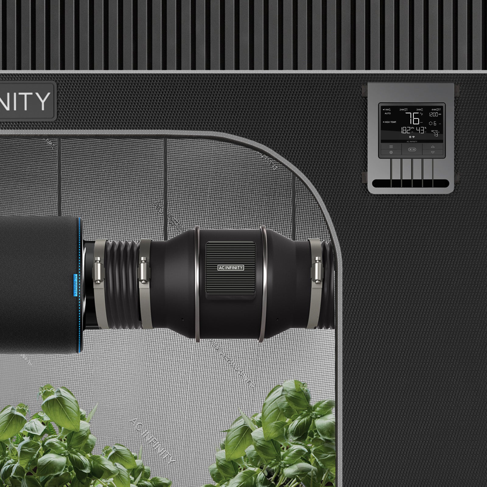 AC Infinity Air Filtration Kit PRO 4" |  Inline Fan with Smart Controller |  Carbon Filter & Ducting Combo - CannaFull Spectrum Solutions