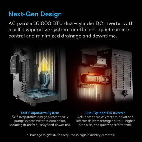 AC Infinity TERRAFORM 12 16000 BTU Portable AC | One-Duct Auto Switching - image 5