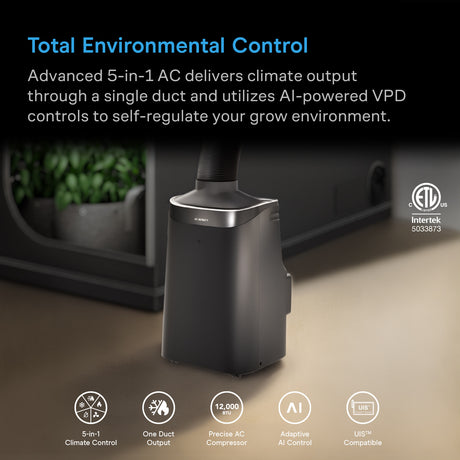 AC Infinity TERRAFORM 8 12000 BTU Portable AC | 5-in-1 Auto-Switching - image 2