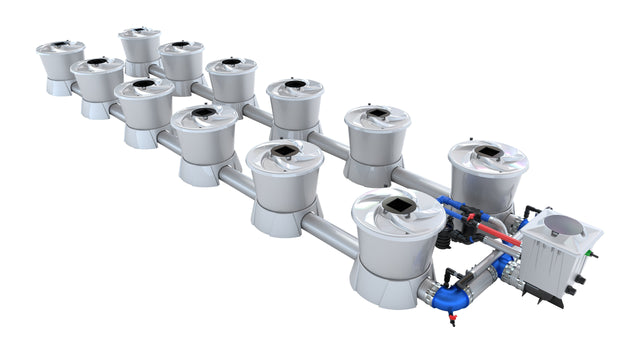 Alien Hydroponics V-SYSTEM 12 Pot 2 Row Kit - CannaFull Spectrum Solutions