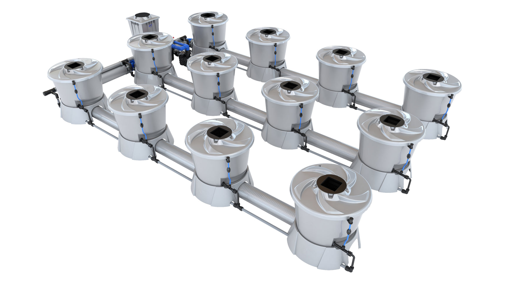 Alien Hydroponics V-SYSTEM 12 Pot 3 Row Kit - CannaFull Spectrum Solutions