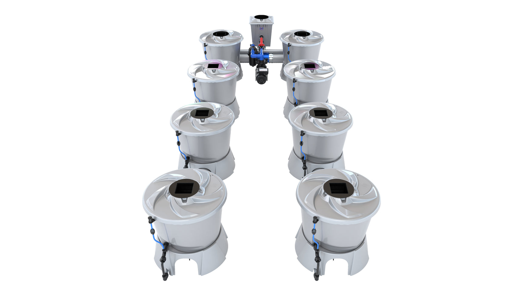 Alien Hydroponics V-SYSTEM 8 Pot Kit - CannaFull Spectrum Solutions